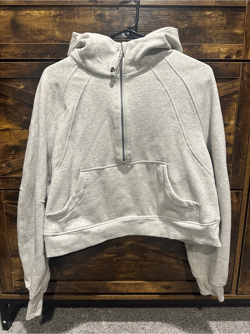 lululemon Scuba Oversized Half-Zip Hoodie Heathered Grey M/L